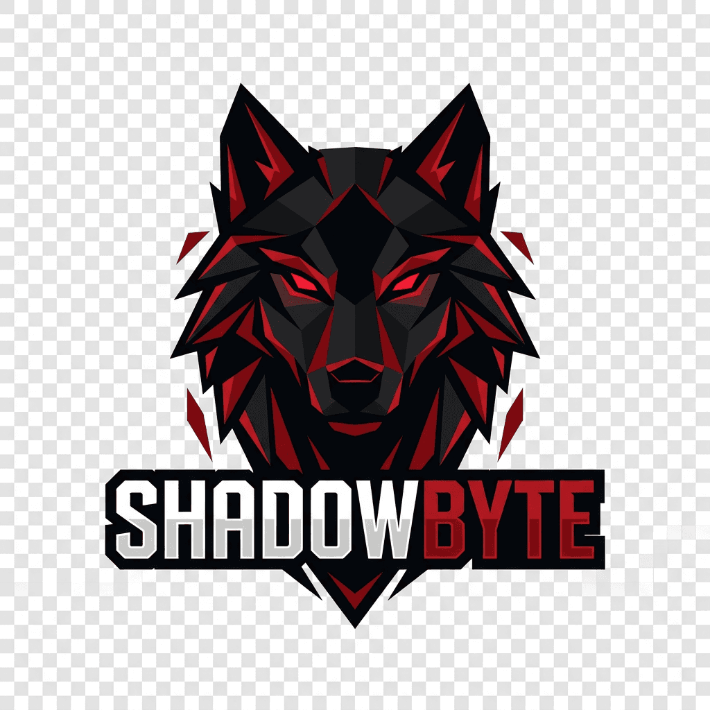 Shadowbyte logo presentation concept
