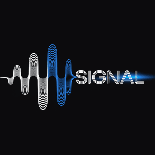 Signal logo social square concept