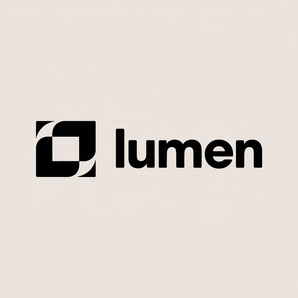 LUMEN B2B SaaS logo concept