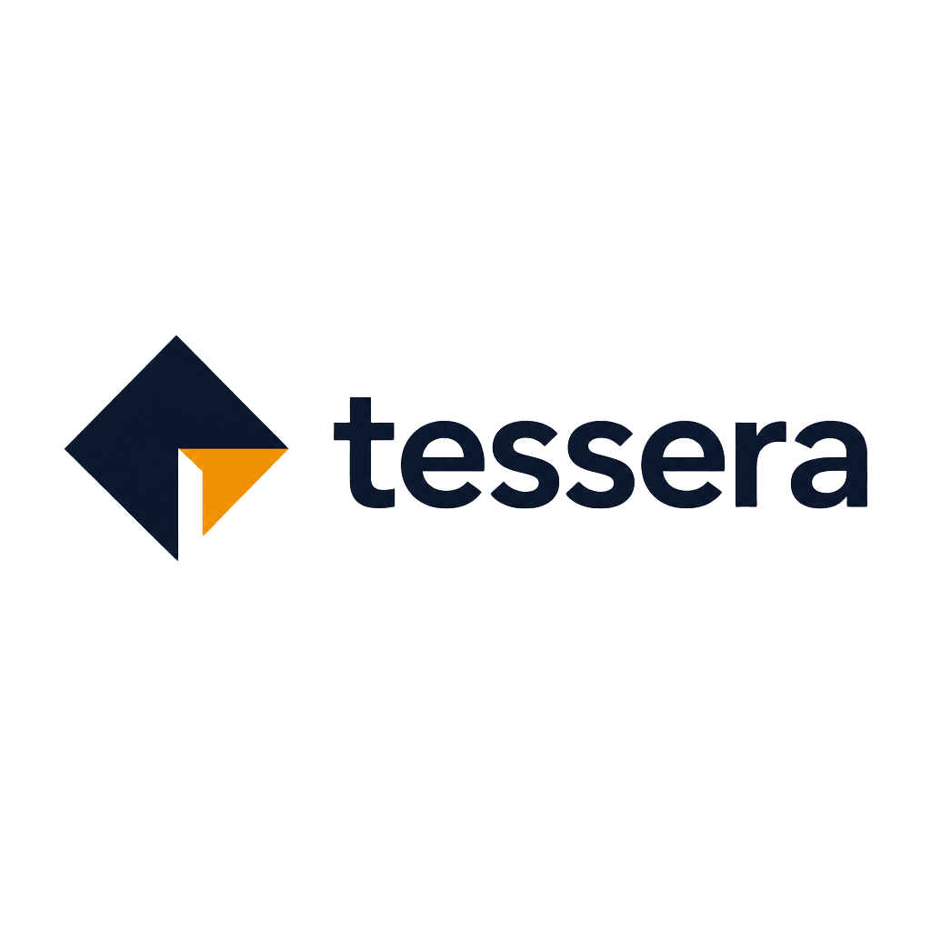 Tessera B2B SaaS logo system concept